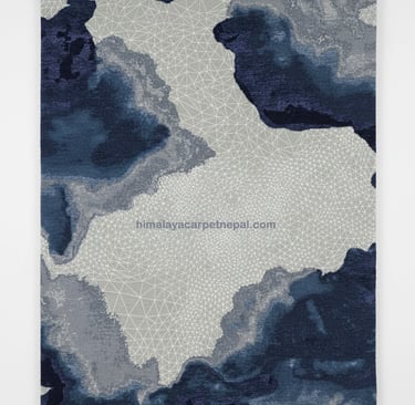 Custom bespoke handmade rugs crafted in Nepal –abstract wall-hanging- Himalaya Carpet Industries
