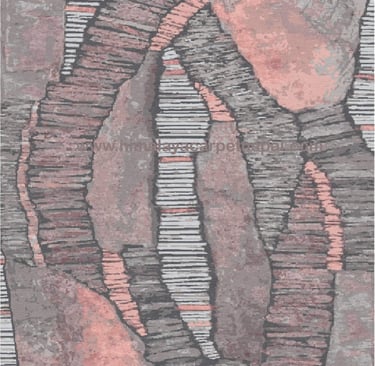 Custom Rugs - Modern contemporary luxury abstract geometric hand-knotted rug in neutral tones