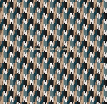 Custom Rugs - Contemporary hand-knotted Tibetan rug featuring stylish houndstooth geometric pattern