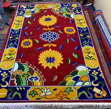 High quality Handmade Carpets: 60-Knot Wool from Nepal