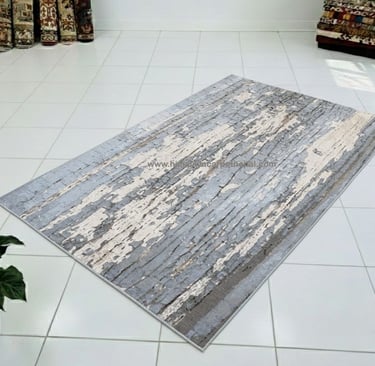 Custom Rugs - Gradient abstract hand-knotted rug with fluid organic design