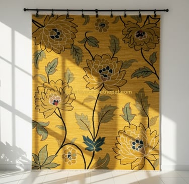 Custom bespoke handmade rugs crafted in Nepal- contemporary wall-hanging- Himalaya Carpet Industries