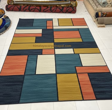 Custom bespoke handmade rugs crafted in Nepal – abstract design-Himalaya Carpet Industries