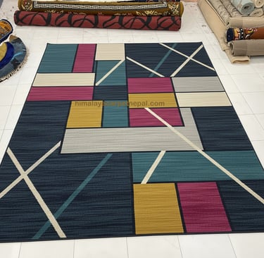 Custom bespoke handmade rugs crafted in Nepal – abstract design-Himalaya Carpet Industries