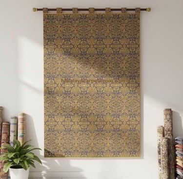 Custom bespoke handmade rugs crafted in Nepal –wall-hanging- Himalaya Carpet Industries