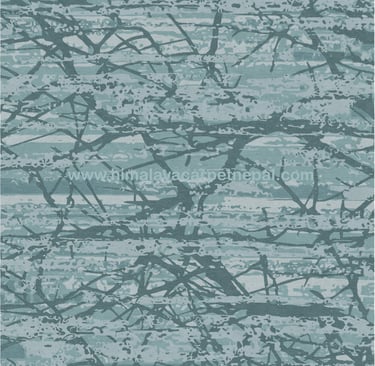 Custom Rugs - Modern contemporary geometric abstract hand-knotted rug for stylish living spaces