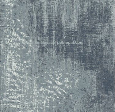 Custom Rugs - Abstract hand-knotted rug with urban-contemporary aesthetic and modern design details