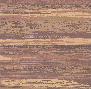 Custom Rugs - Modern contemporary hand-knotted rug in neutral earthy tones for stylish living spaces