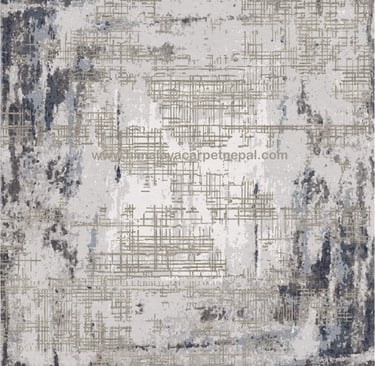Custom Rugs - Contemporary abstract rug with Architectural Drawing 