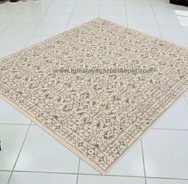 Custom Rugs - Traditional contemporary elegant classic hand-knotted rug with intricate patterns