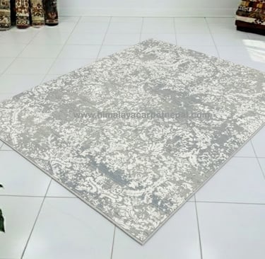 Custom Rugs - Contemporary traditional damask hand-knotted rug with intricate floral patterns
