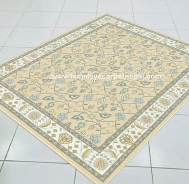 Custom Rugs - Contemporary traditional hand-knotted rug with intricate floral and geometric patterns