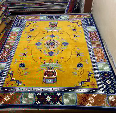 High quality Handmade Carpets: 100-Knot Wool from Nepal