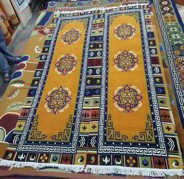 High quality Handmade Carpets: 100-Knot Wool from Nepal