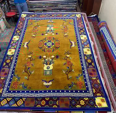 High quality Handmade Carpets: 100-Knot Wool from Nepal