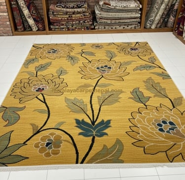 Custom bespoke handmade rugs crafted in Nepal – abstract design-Himalaya Carpet Industries