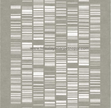 Custom Rugs - Contemporary geometric area rug, hand-knotted in Tibet with premium craftsmanship