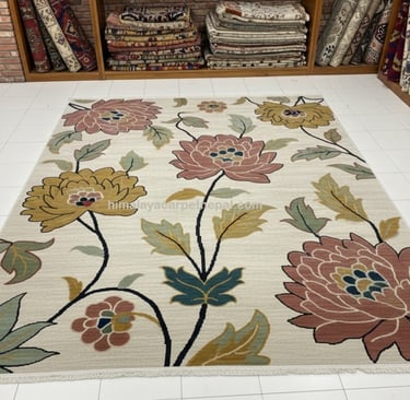 Custom bespoke handmade rugs crafted in Nepal – abstract design-Himalaya Carpet Industries