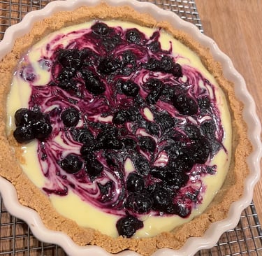 lemon tart with shortbread crust