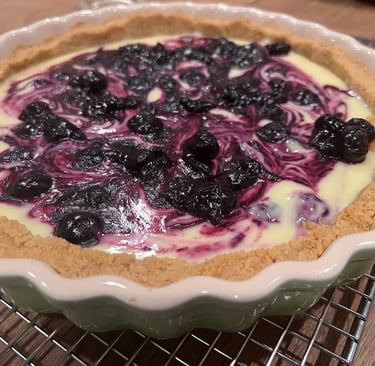 lemon blueberry tart