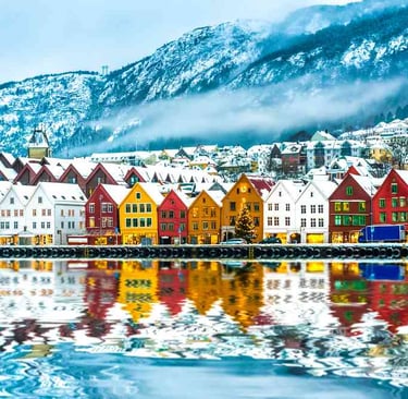 Bergen Bryggen old town 
