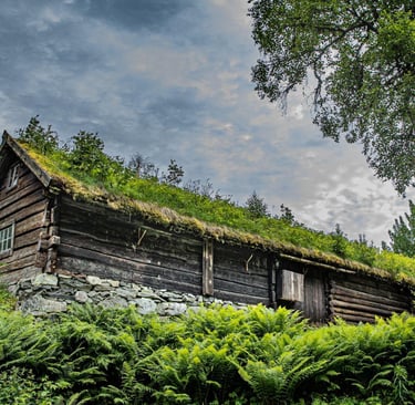 wooden cabin Norway