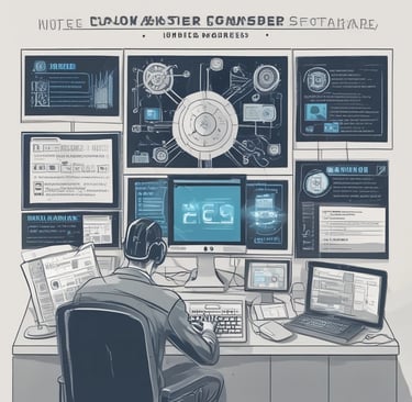 A chaotic chalkboard filled with various symbols, numbers, and text related to hacking. Words like 'HACKER', 'ATTACK', and 'UPLOAD' are prominently visible amidst a jumble of codes and cryptic symbols. The board conveys an atmosphere of mystery and complexity, reminiscent of a hacker's workspace.
