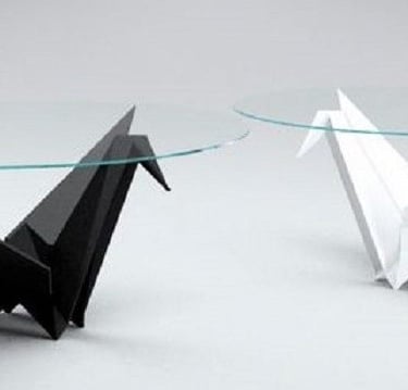 Tavolino a forma di origami