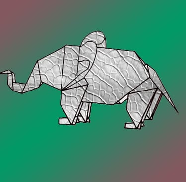 Origami di un elefante