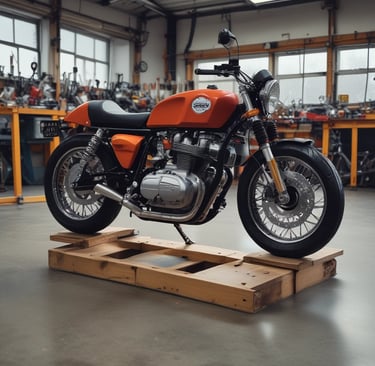 A customized white car is parked in a garage with a prominent front bumper and grill design. The windshield displays text decals reading 'THIS SHIT BUSSIN' and 'Royal Spades'. The background includes concrete pillars and a chain-link fence.