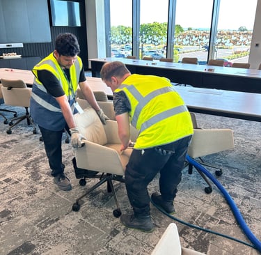 Cleanmax: Professional upholstery cleaning with fast drying times.