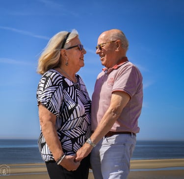 Fotoshoot aan het strand