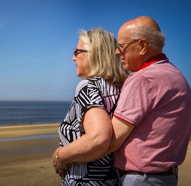 Koppelfotoshoot aan het strand