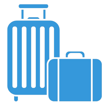 Symbole de bagages pour les voyages
