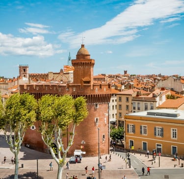 Image du Castillet à Perpignan