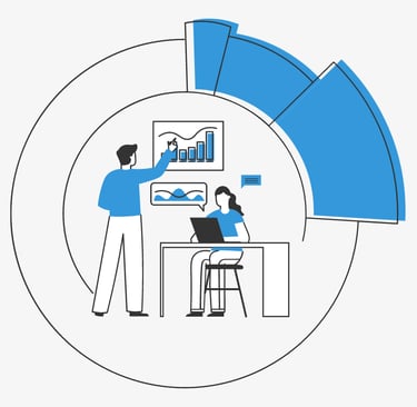 Une femme et un homme travail sur la rentabilité de leur logement
