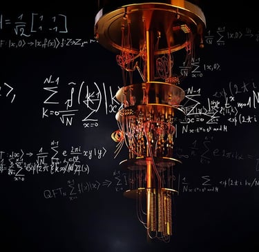 Nova's Quantum Core, black board in background