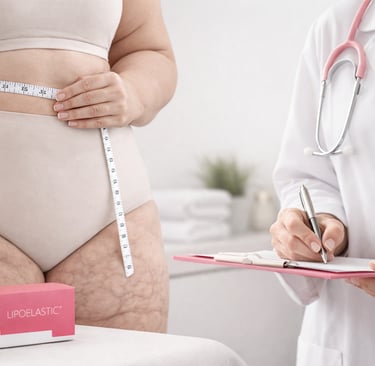 Lipedema patient with Medi garment