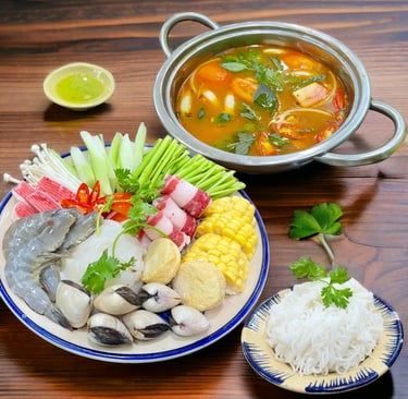 Lẩu Dì Toàn - Lẩu thái chua cay hotttt tại Ốc Dì Toàn