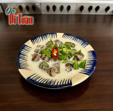 Ốc len xào dừa - top món ngon tháng 10 tại ốc Dì Toàn