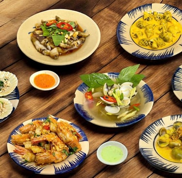 Món ngon tại Ốc Dì Toàn - quán ốc ngon Sài Gòn