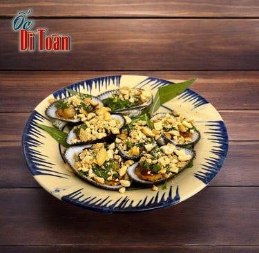 Sò lông mỡ hành - top món ngon tháng 10 tại Ốc Dì Toàn