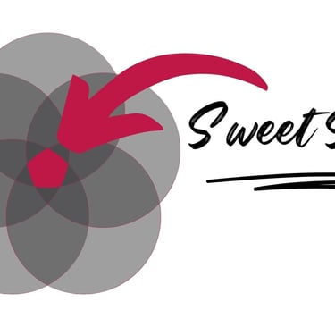 image showing venn diagram with 5 circles and indicating the sweet spot where all integrated