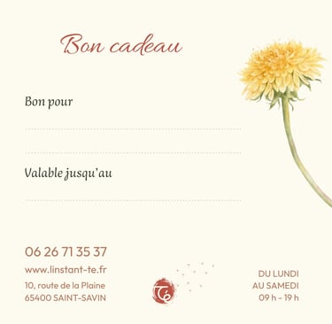 Bon cadeau réflexologie plantaire et massage