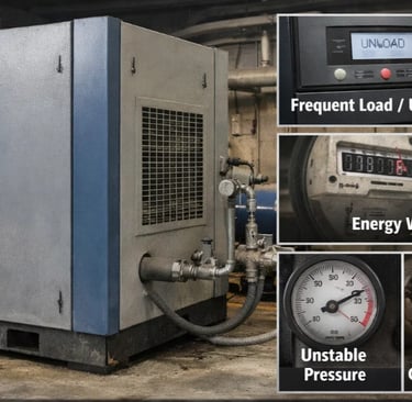 What Happens If a Screw Air Compressor Is Oversized | Wemano