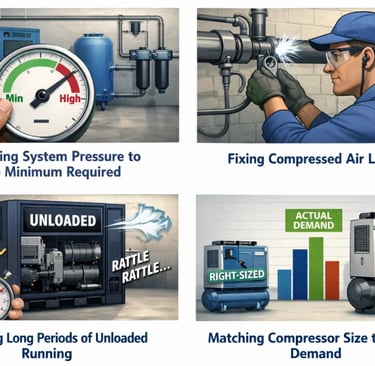 Air compressor biggest saving tips | Wemano