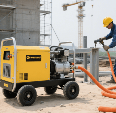 Gas Rotary Screw Compressor for Construction