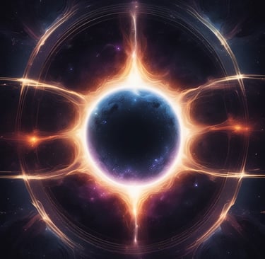 A black screen or display monitor with the OpenAI logo and text in white centered in the middle. The background is a gradient transitioning from dark to light blue from top to bottom.