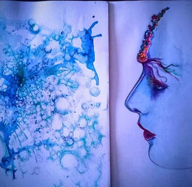 Illustration de Véronique Soriano Mallorquin pour le livre La Voie de l'IA