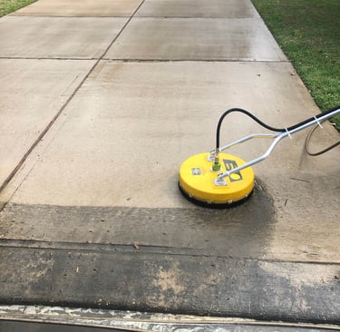 Pressure floor scrubber